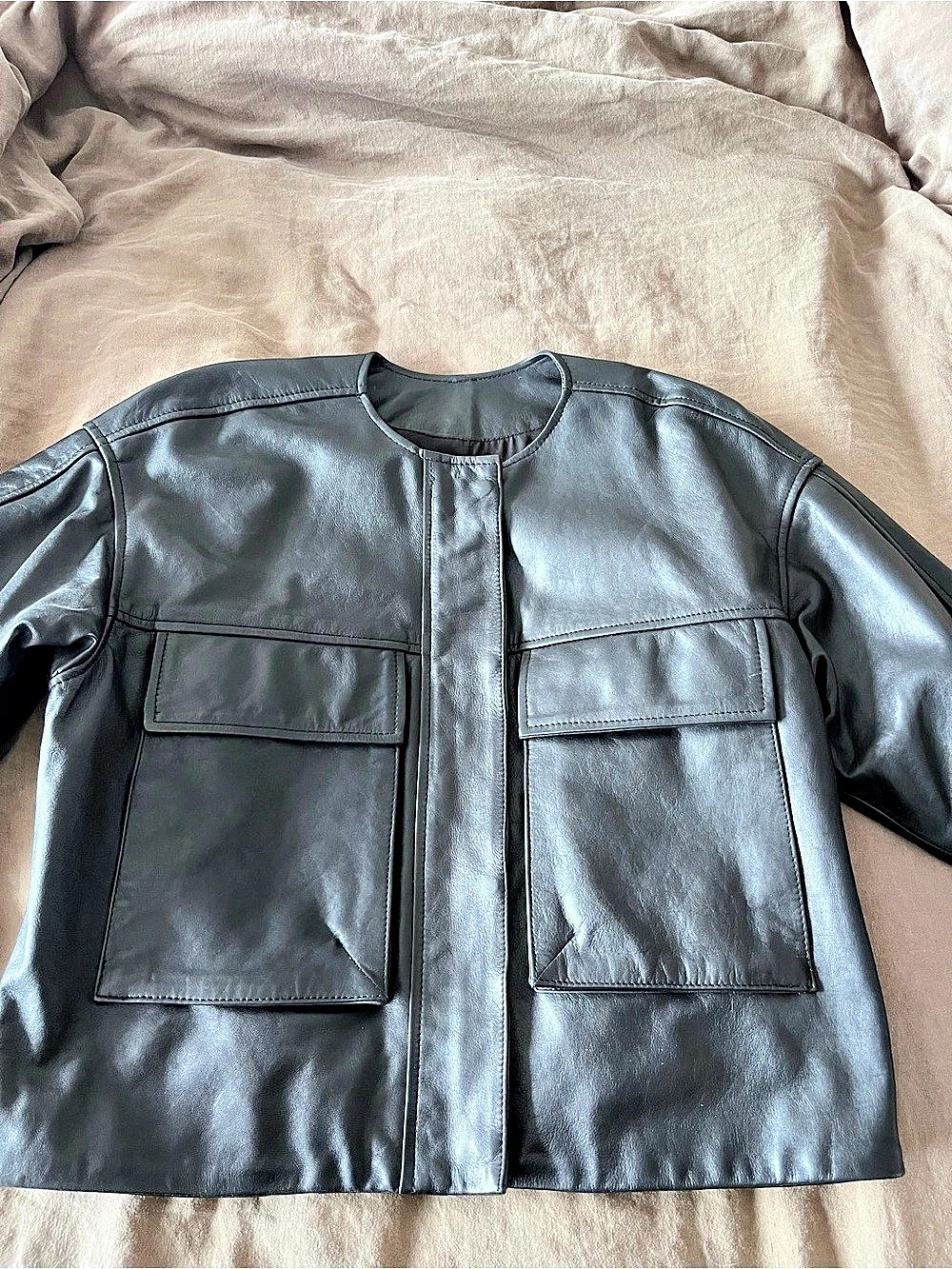 Zara Black Leather Jacket